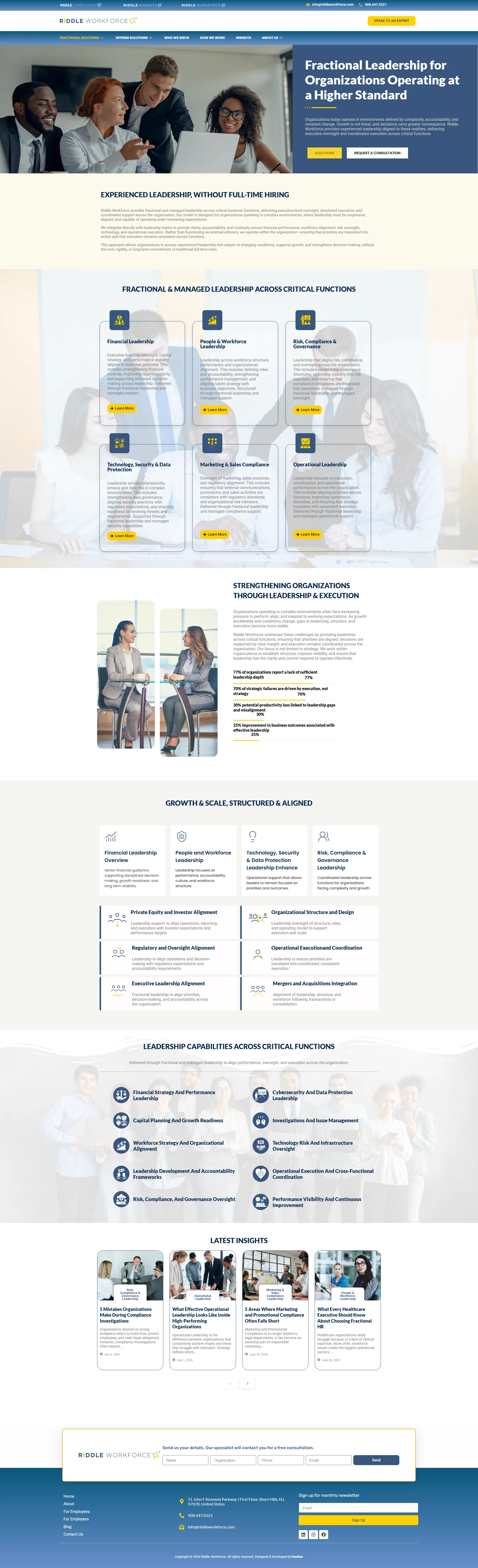 Riddle Workforce website